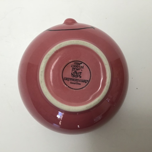 VTG Anthropomorphic 3D Face Bowl Ceramic Bowl With Glossy Finish Pink - Picture 6 of 7